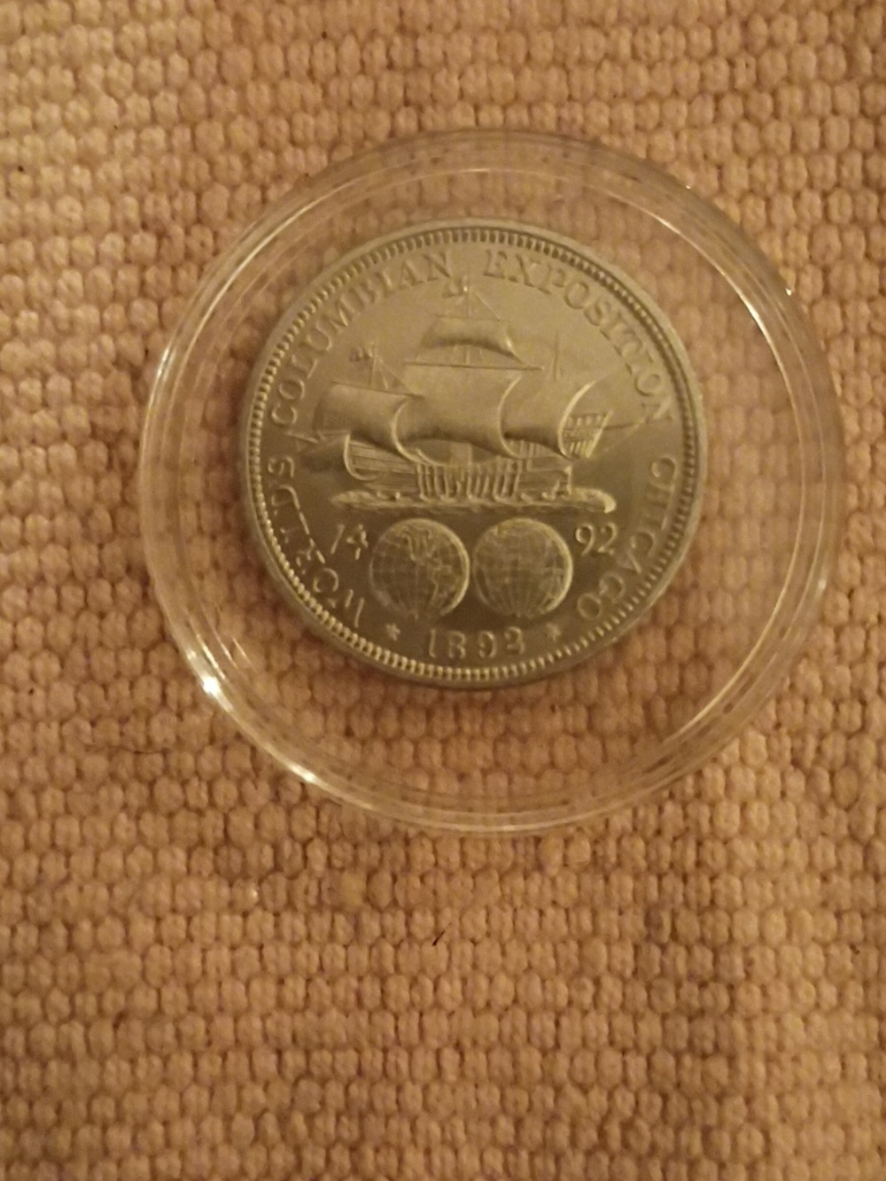 1882 MS Columbian Half Dollar Silver Coin - Picture 4 of 5